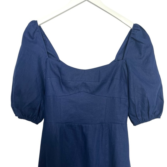 Reformation Belgium Linen Dress Danube Size 4 NEW - Picture 8 of 16